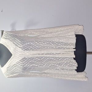 Chic Cream Sweater with Textured Design